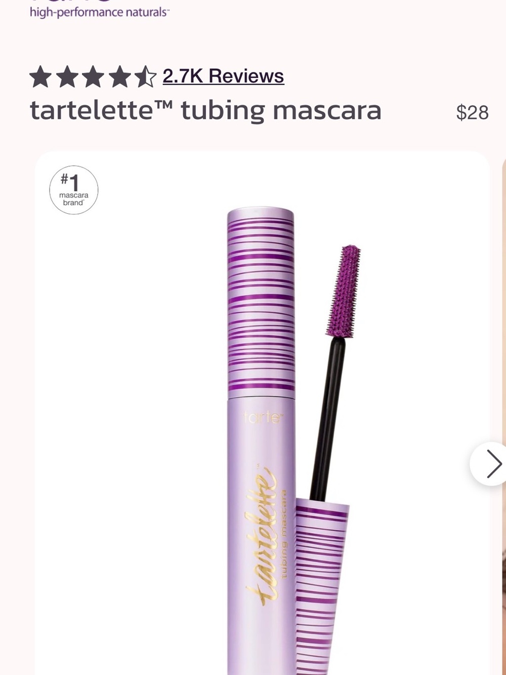 tarte tartelette™ Tubing Mascara — Purple